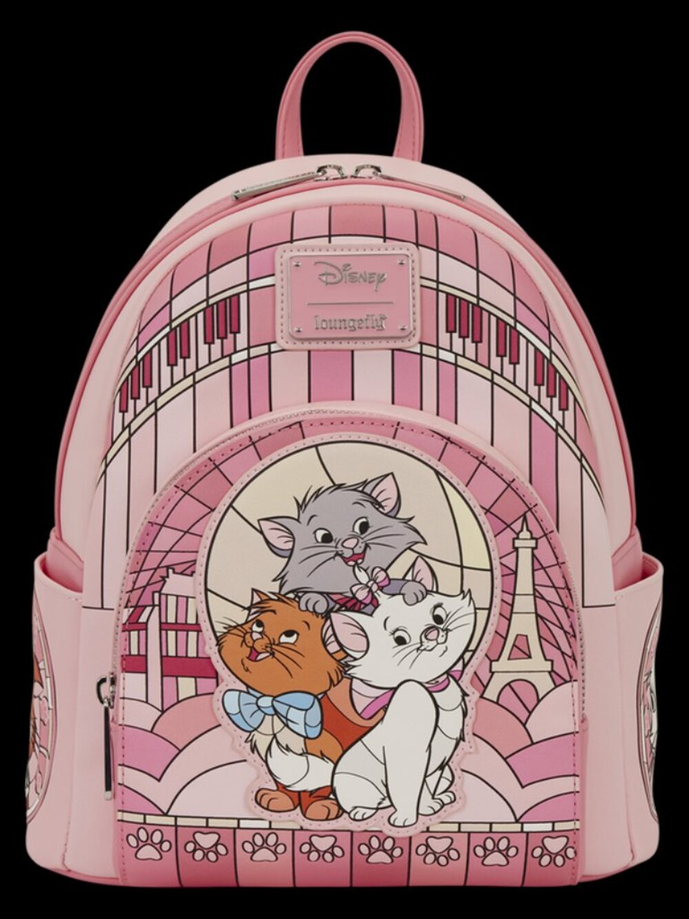 Loungefly Disney Aristocats Stained Glass Mini Backpack Cat Characters Bag New
